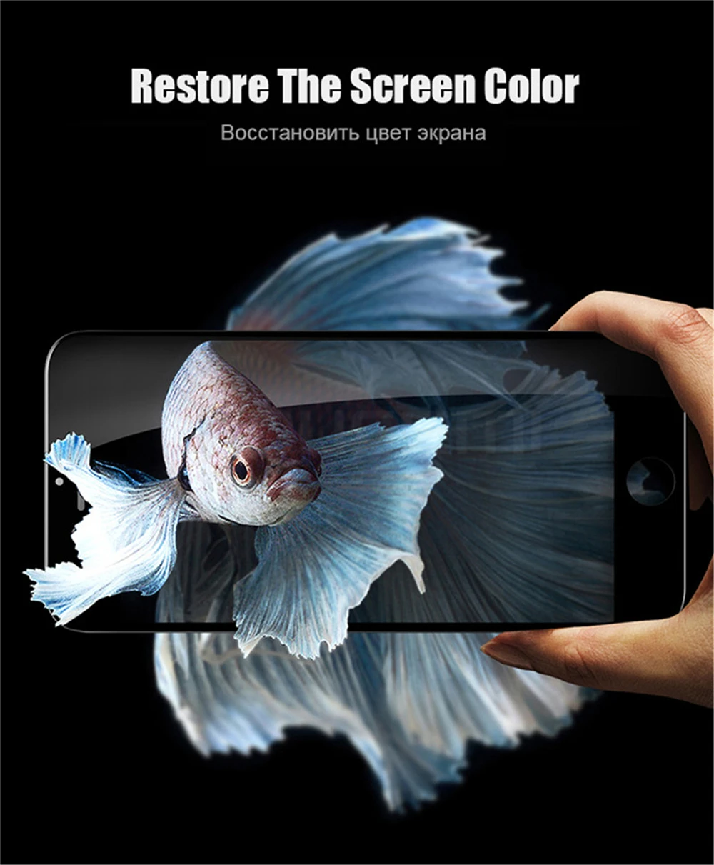 MOSUEMI Screen Protector For iPhone 8 Glass 3D Full Cover Tempered Anti-Knock Premium Hard FilmFor iPhone 8 Plus On Glass Film (1)