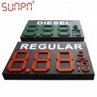 Led Number display outdoor IP65/gas price changer/fuel number sign/pricing system board