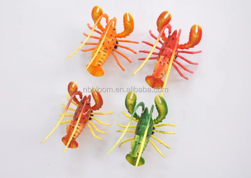 5 inch Plastic Lobster Animal Refrigerator Magnet, Magnetic Sticker