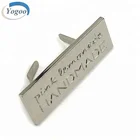 Rectangle Custom Brand Logo Engraved Metal Label Plate Tag for Bag