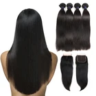 best cheap aliexpress straight long deals cheap brazilian black hair bundles