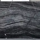 Zebra Forest Kenya Black Marble Tile