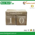 Decorative Table Pieces building block wood Calendar wood desktop calendar