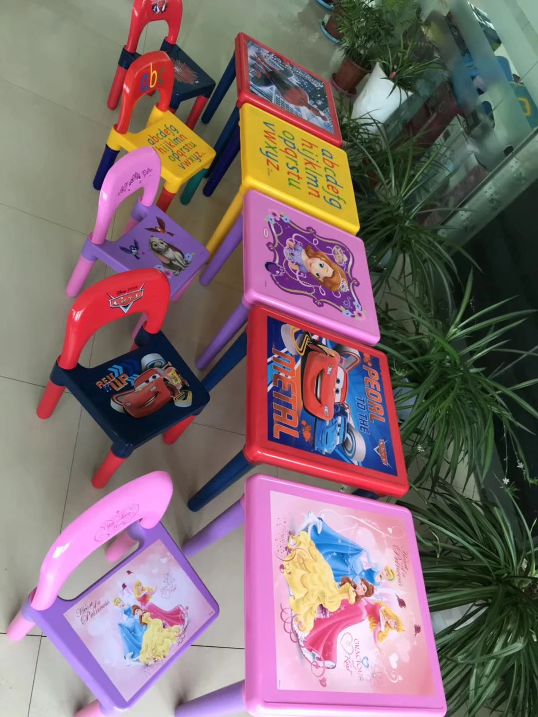 Plastic Kids Activity Table and Chairs Set - Toddler Activity Chair