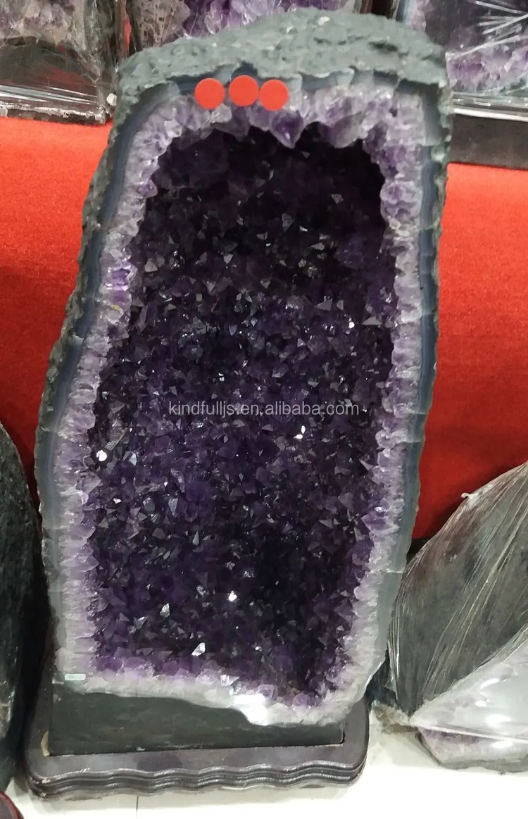 ナチュラルブラジル大岩紫アメジストクリスタルgeodesクリスタルクラスター用販売仕入れ・メーカー・工場