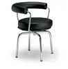 Replica Le Corbusier modern furniture office backrest with steel frame swivel chair