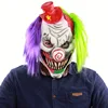 Red Hat Clown Headgear Halloween Scary Haunted House Room Escape Dress Up Live Funny Mask