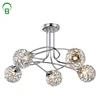 Hot sell interior decorative light Crystal Ceiling Lights With 5 Lights surface mounted balcony chandelier
