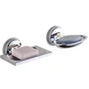 Bathroom Accessories Soap Basket Stainless Steel Soap Dish Suction Cup Soap Holder