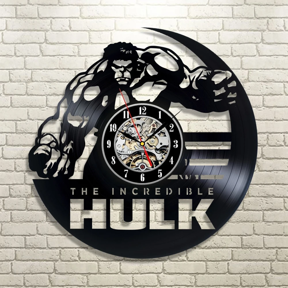 Hanging Wall Clock vinyl record hanging wall clock the hulk lp record personalised Hanging Wall Clock vinyl record hanging wall clock the hulk lp record personalised