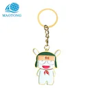 Zinc alloy die casting soft enamel halloween souvenirs metal keychain custom and cute cartoon key ring