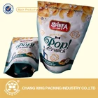 FDA lamination foil popcorn packaging stand up pouch bag matt finisehd
