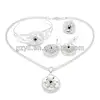 Yulaili Lady 2013 beautiful jewelry set made silver color rhodium plated bridal jewelry set