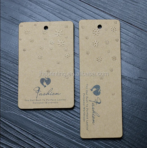hot sell craft paper hang tags for clothing provide by hang tag