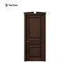 PVC Composite Prehung Indoor Wooden House Door With Window Frame And Vent For Home