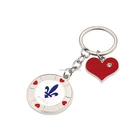Canada Maple Leaf Keychain Canada Souvenir Keychain Quebec Souvenirs Gifts Metal Round Enamel Keychain