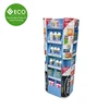 Green Paper Pharmacy Display Rack, Cardboard Pharmacy Display Stand, Corrugated Medical Display