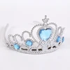 Christmas Gift Colorful Girls Heart-Shaped Rhinestone Princess Crown Tiara