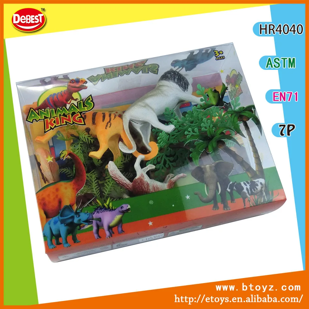 Plastik Hewan King Gambar Dinosaurus Mainan Set Hobi