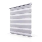Horizontal Window Shade Easy Fix No Drilling Day and Night Indoor Window Zebra Dual Roller Blind