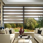 Korea hot sale motorized zebra blinds with wireless contral