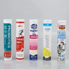 Tall plastic pill bottle effervescent tablet tube