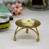 Mini Stereo Creative Metal Round Decorating Wrought Iron Floor Standing Candle Holders