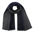 men polyester viscose fashion blue striped woven scarf