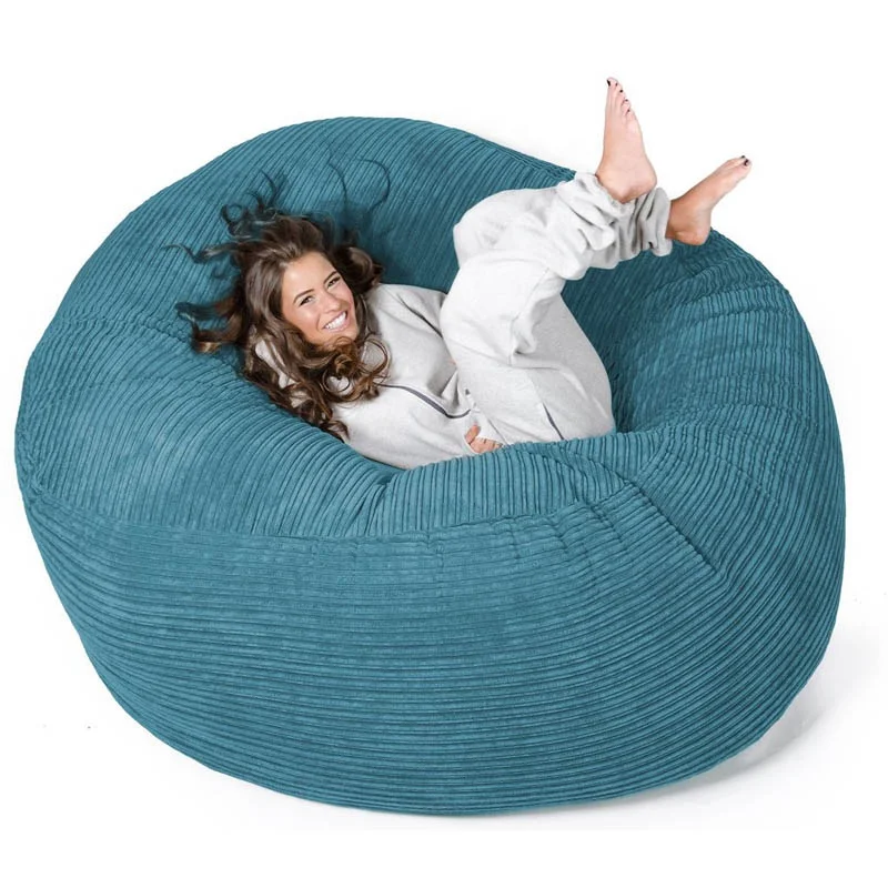 Xxl Large Microsuede Corduroy Foam Sac Sitting Room Furniture