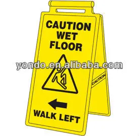 wet floor safety stand