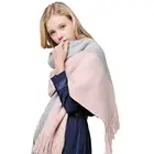 Winter Woven Long Colors Joint Lady Acrylic Scarf