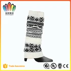 FT FASHION Girl's Ethnic Jacquard Knitted Leg Warmers,Boot Socks,Leg Protection