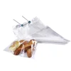 BOPP PP Custom Food Grade Clear Plastic Flat Micro Perforated Header Metal Wicket Bread Bag
