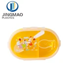 Food Contact Safe Eco-friendly Easy Cleaning Folding Storage leakproof Food Container bento box lunch