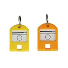 Whoeslae Promotion Cheap Hotel Use And Key Ring Type Colorful Custom Number Blank Plastic Key Tag