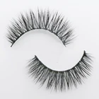 new style korean imported material natural 3D silk strip eyelash mink eyelashes vendor
