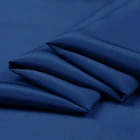 Howmay pure silk crepe fabric 12m/m 45" 114cm 100% crepe silk fabric dark blue for dress shirt
