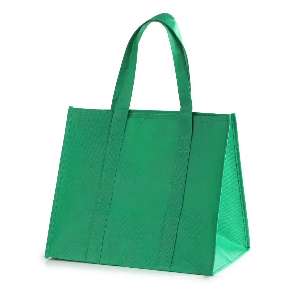 reusable non-woven large grocery tote bags foldable shopping