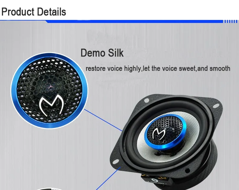 Professional Factory 2way Full Range 30w speaker coaxial 4