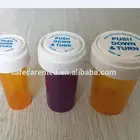 Plastic Vial 13dr 19dr 30dr 60dr Medical Rx Bottles Plastic Prescription Push Down Turn Vial