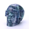 Home Decor wholesale Life Size Crystal Skull Natural Fluorite Hand Carved Quartz Crystal Skull Sculpture