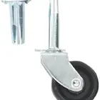 66 LBS Black PP Grip Ring Stem Single Wheel Castors Socket Fix 40 mm (1.1/2 inch)