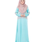 Lace Muslim Kaftan Dress Woman Islamic Abaya