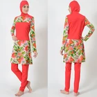 Hot Selling High Quality Floral Muslim Swimsuit Swimwear Women