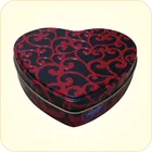 heart shape metal tin box for chocolate