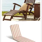 Wooden Sun Chair Cushion Outdoor Furniture decorative cushion waterproof custom folding foam filling cushion