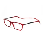 Adjustable hang neck clic magnetic women reading glasses