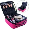 Travel Makeup Train Case Cosmetic Case Organizer Portable Artist Storage Bag With Adjustable Divider For Woman