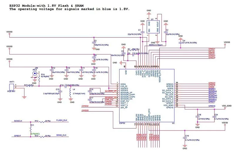 Doit Esp32 Wrover Esp32 Ipex Antenna 4 Mb Spi Flash 4 Mb Psram Wifi Bt Ble Mcu Module Esp 32 Esp Wrover Kit Esp32 Wrover Esp 32 Flash Flashesp Module Aliexpress