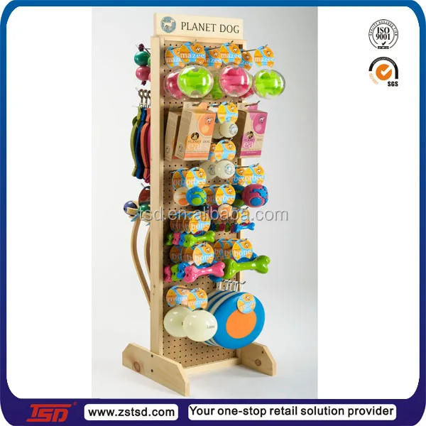 TSDW002 Custom retail shop 5 tier free standing round kids wooden toy